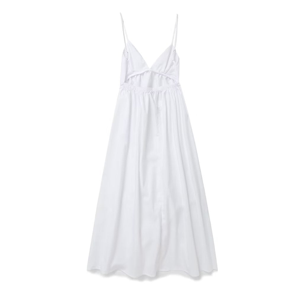 Summer Women's Casual V-Neck Backless Dress