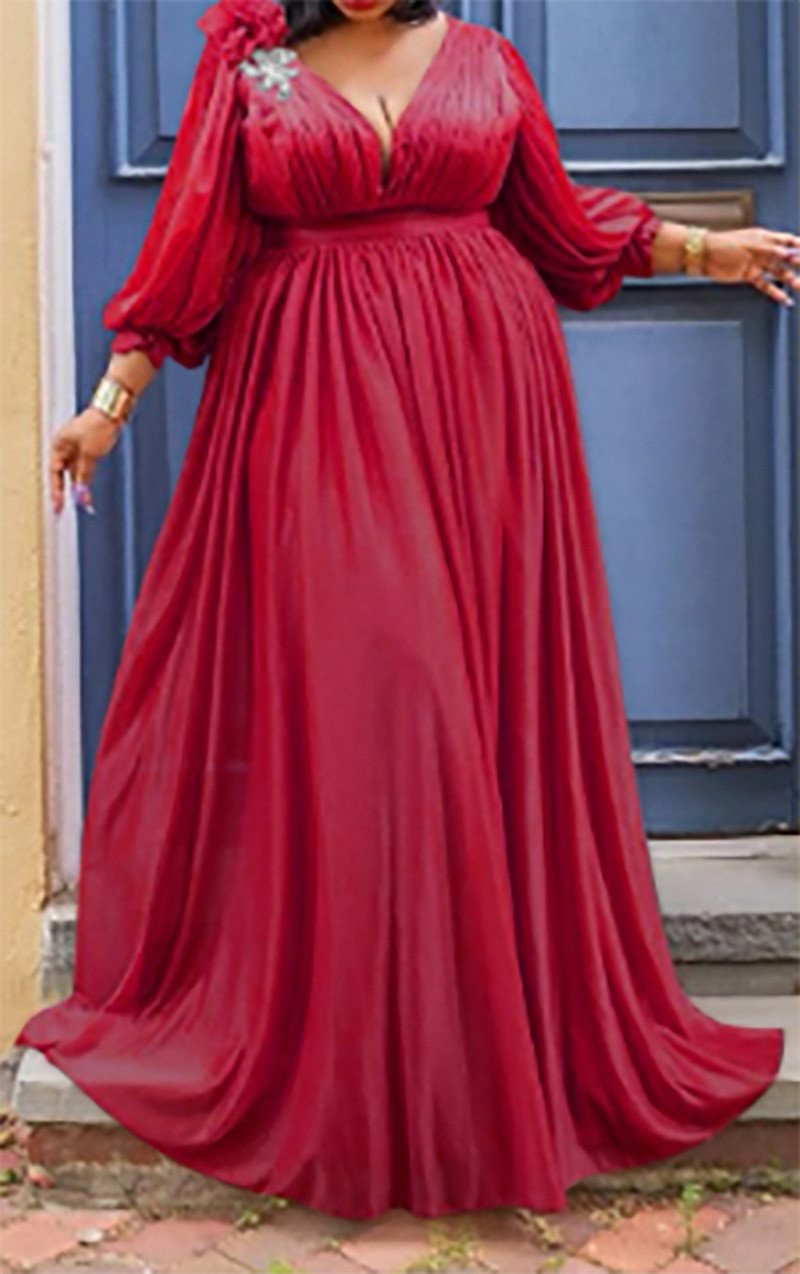 Plus Size Women's Commuter Dress - European & American Style