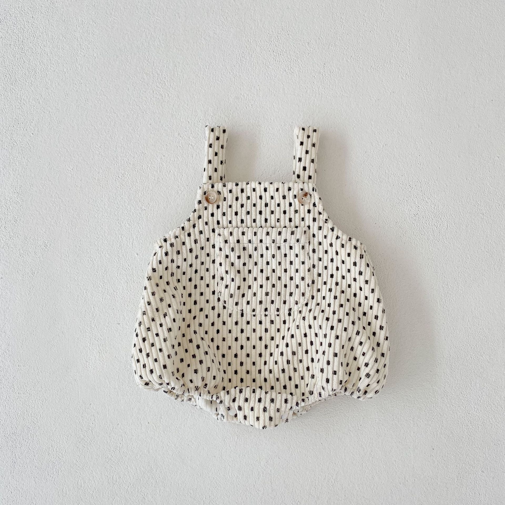 Printed Shoulder Strap Romper for Boys and Girls