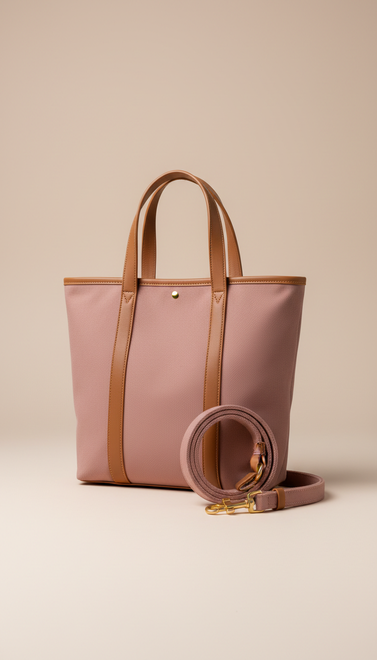 Dusty Rose City Leash & Tote Duo