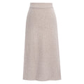 Plus Size Women's High-Waisted Wool Long Skirt