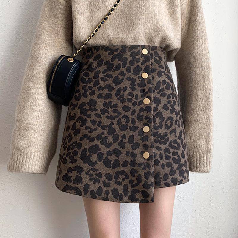 Irregular A-Line Skirt for Autumn and Winter